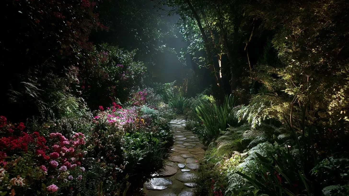 Professional Garden Lighting Vancouver BC specialists offering backyard patio LEDs, residential garden path fixtures, driveway floodlights, decorative string lights, pathway illumination, architectural facade uplights, and commercial outdoor garden lighting installations.