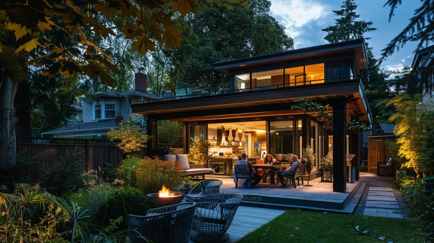 Trusted Safety Lighting Vancouver BC services creating backyard patio LED safety illumination, residential driveway floodlights, garden path spotlights, motion sensor outdoor LEDs, pathway fixtures, commercial parking lot safety lighting, and professional exterior LED installations.