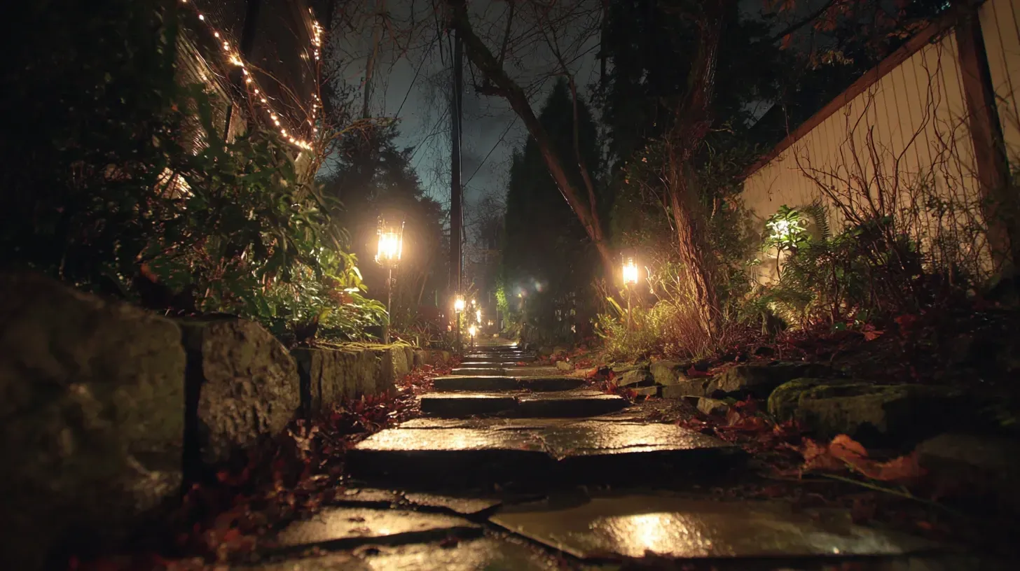 Aggressive Garden Lighting Vancouver BC services providing backyard LED designs, residential garden path lights, patio fixtures, driveway spotlights, decorative outdoor string lights, security floodlights, architectural uplights, and modern commercial garden lighting systems.