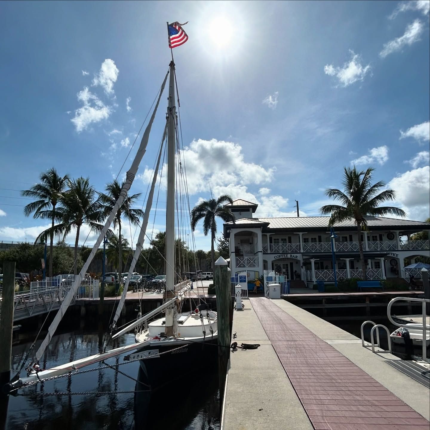 Resolute at gilbert's Coffee in Downtown Stuart