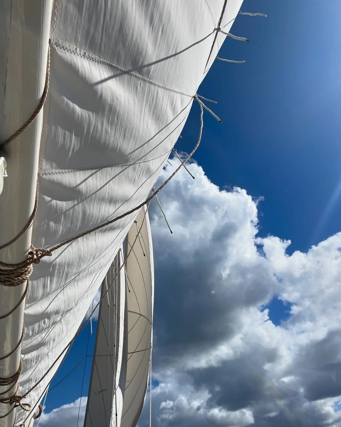 Sails and blue sky in Martin County, Florida
