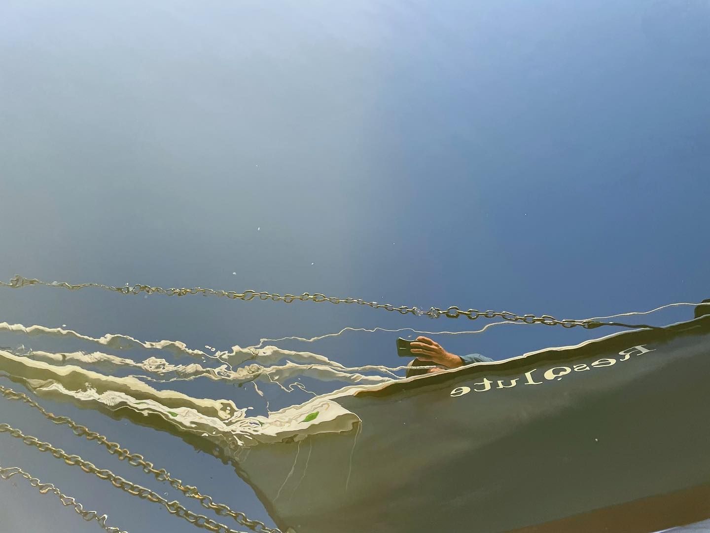 Reflection in the water at Sunset Bay Marina in Downtown Stuart