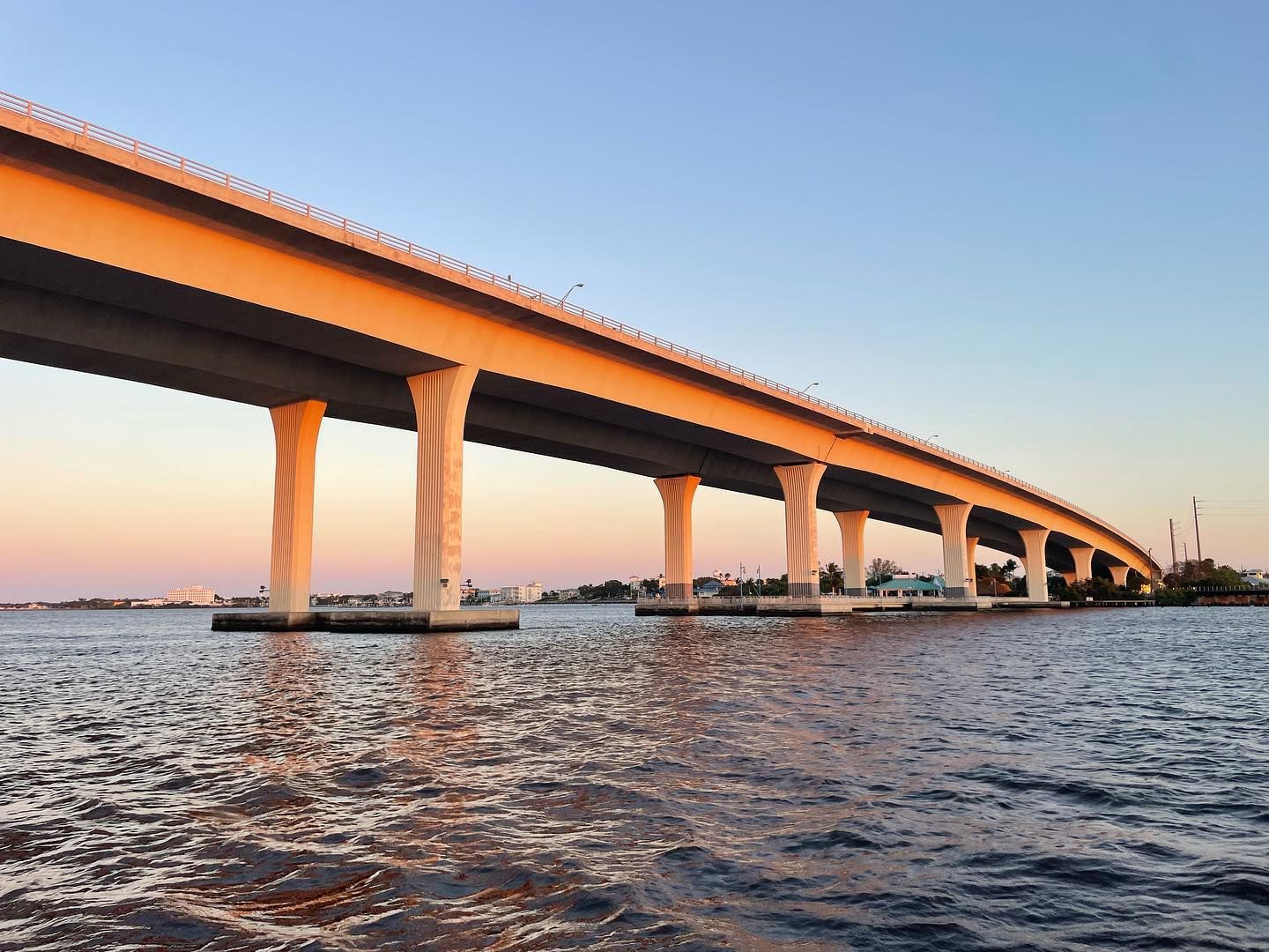 Roosevelt Bridge over the Estuary in Stuart, Florida