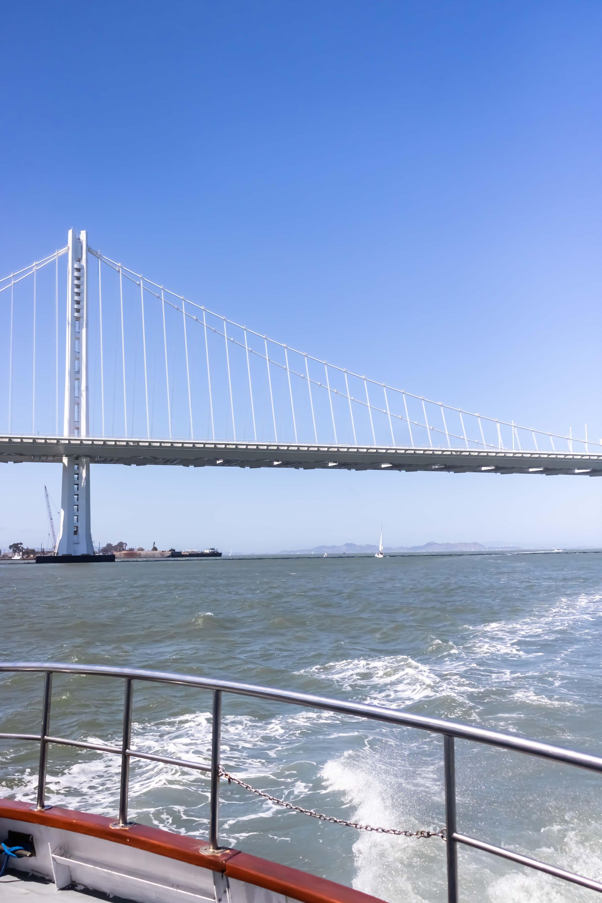 Dark vase on a rock at the water's edge with ocean and sky in the background.