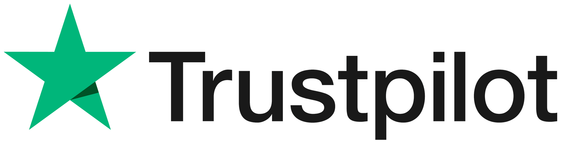 The trustpilot logo has a green star on it.