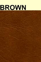 A close up of a piece of brown leather with the word brown on it.