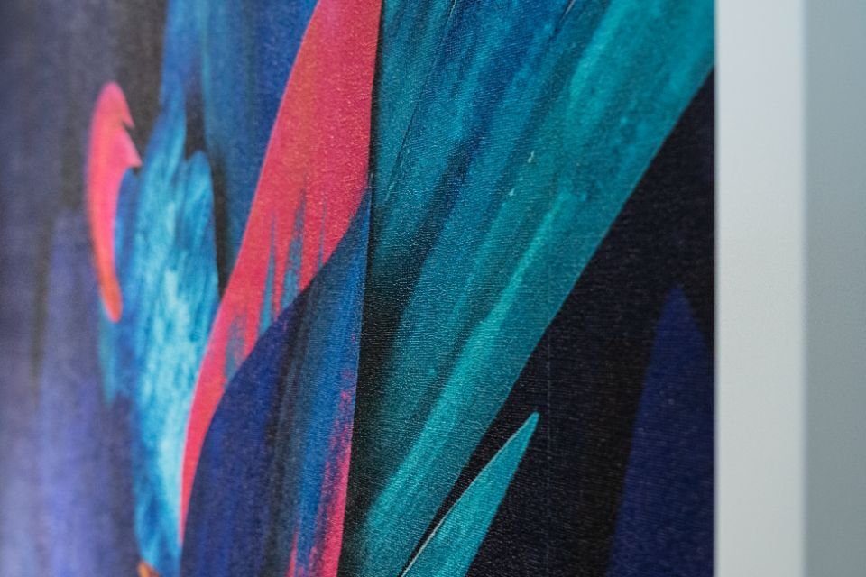 carta da parati con effetto pittorico