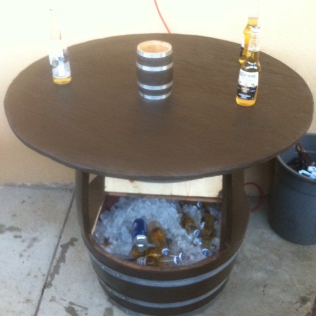 Two bottles of corona beer sit on a table