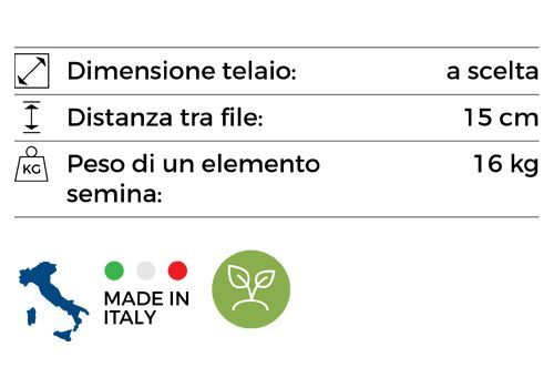 Seminatrice trainata Ibrido