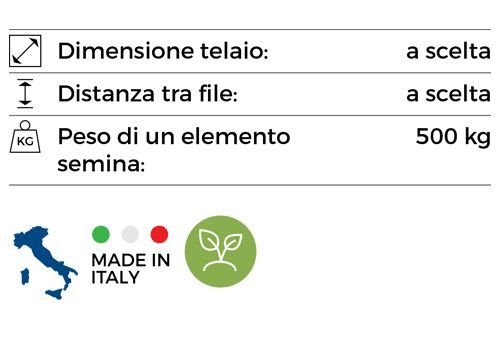 Seminatrice trainata SM2000T con variatore elettromeccanico