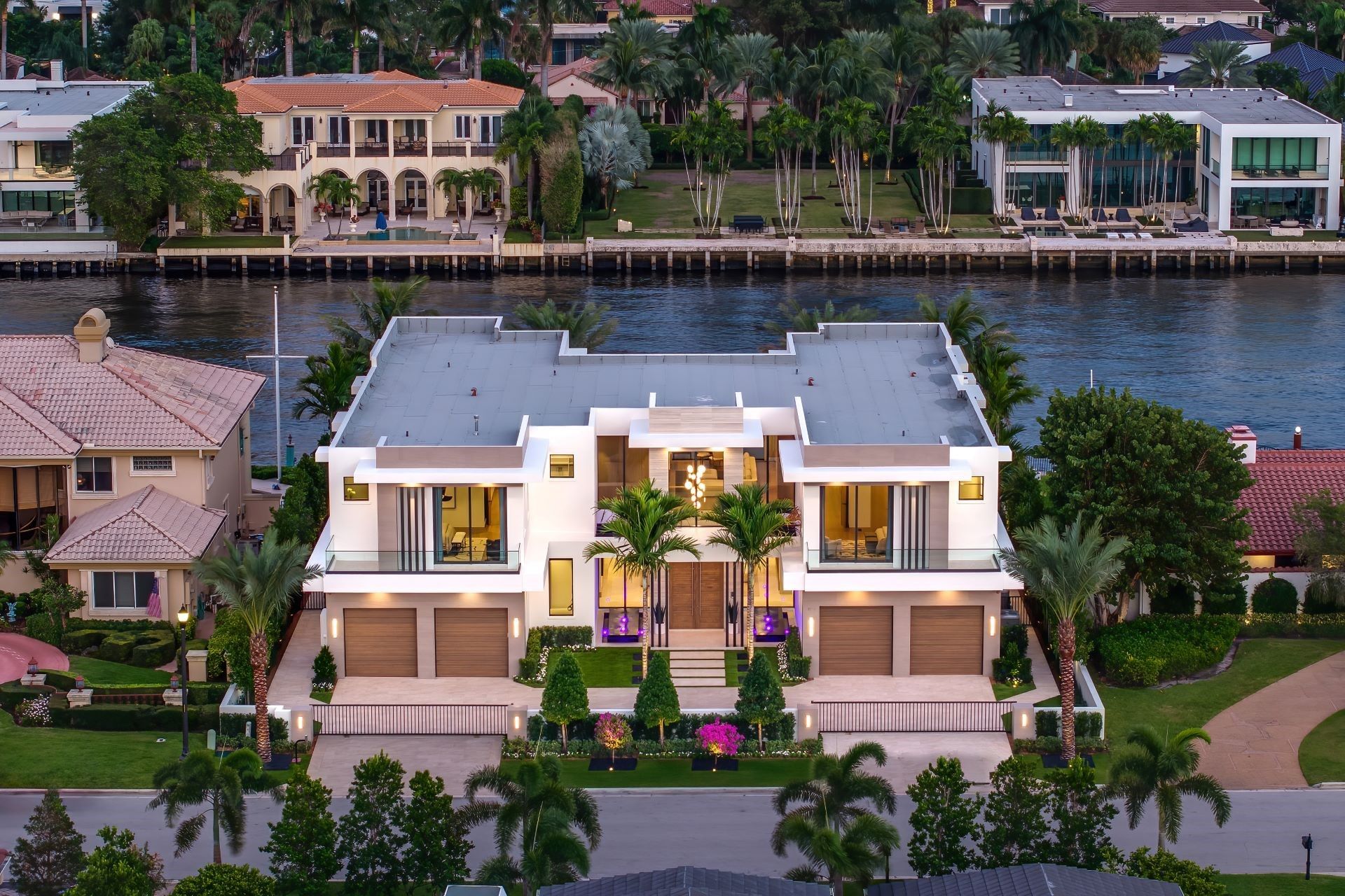 Looking up at the roof of a house with a window