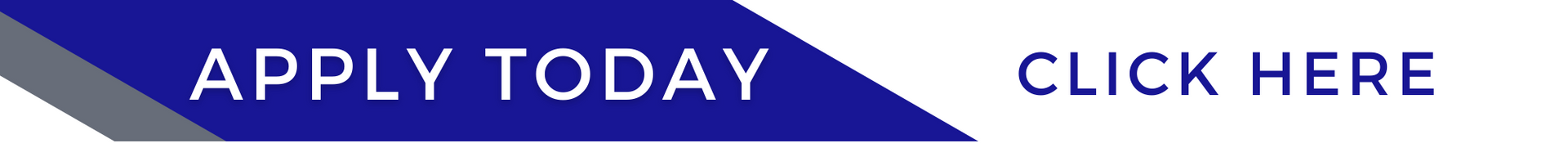 A blue, slanted button with white text reading