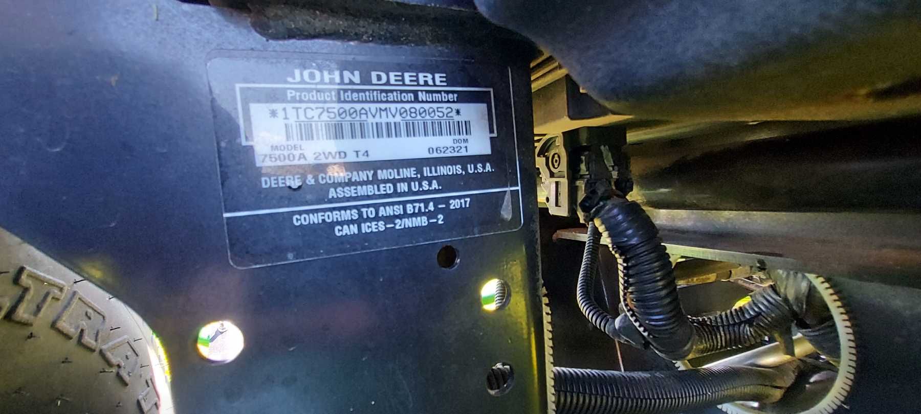 John Deere 7500A 2021