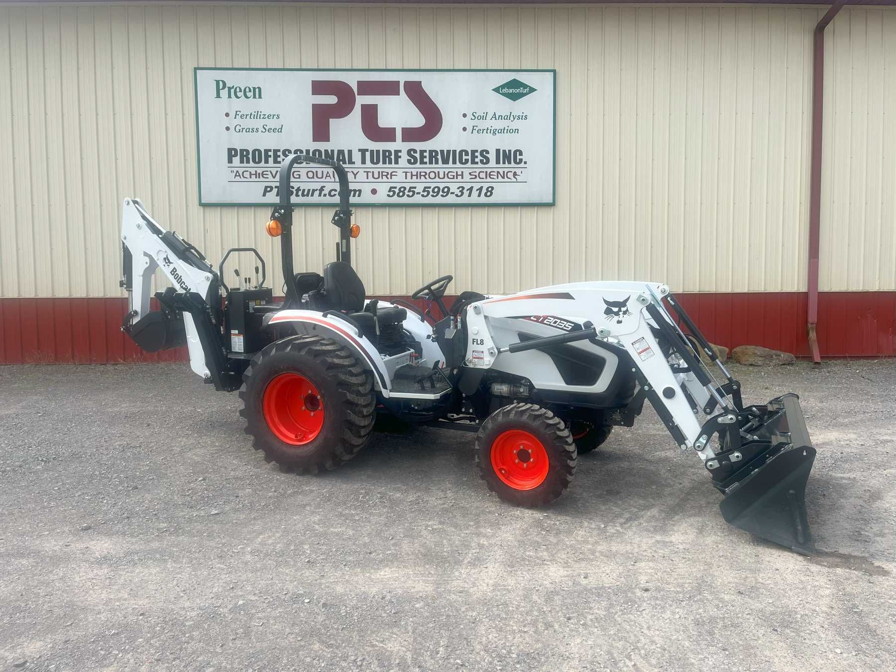 CT2035 with a backhoe