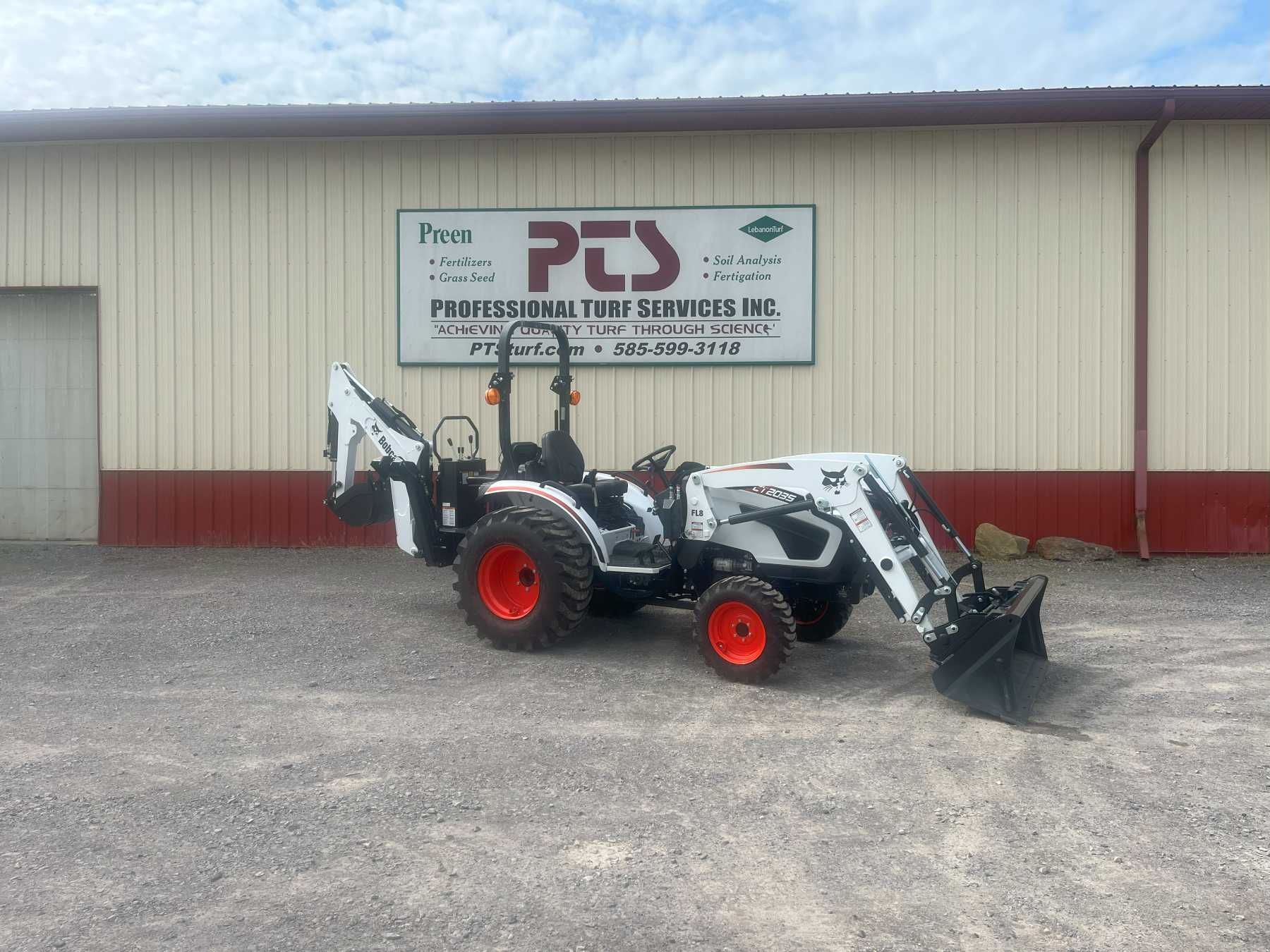 CT2035 with a backhoe