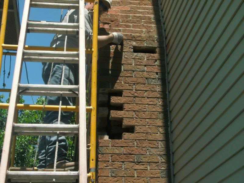 Working on Chimney - Chimney Repair in Cheektowaga, NY