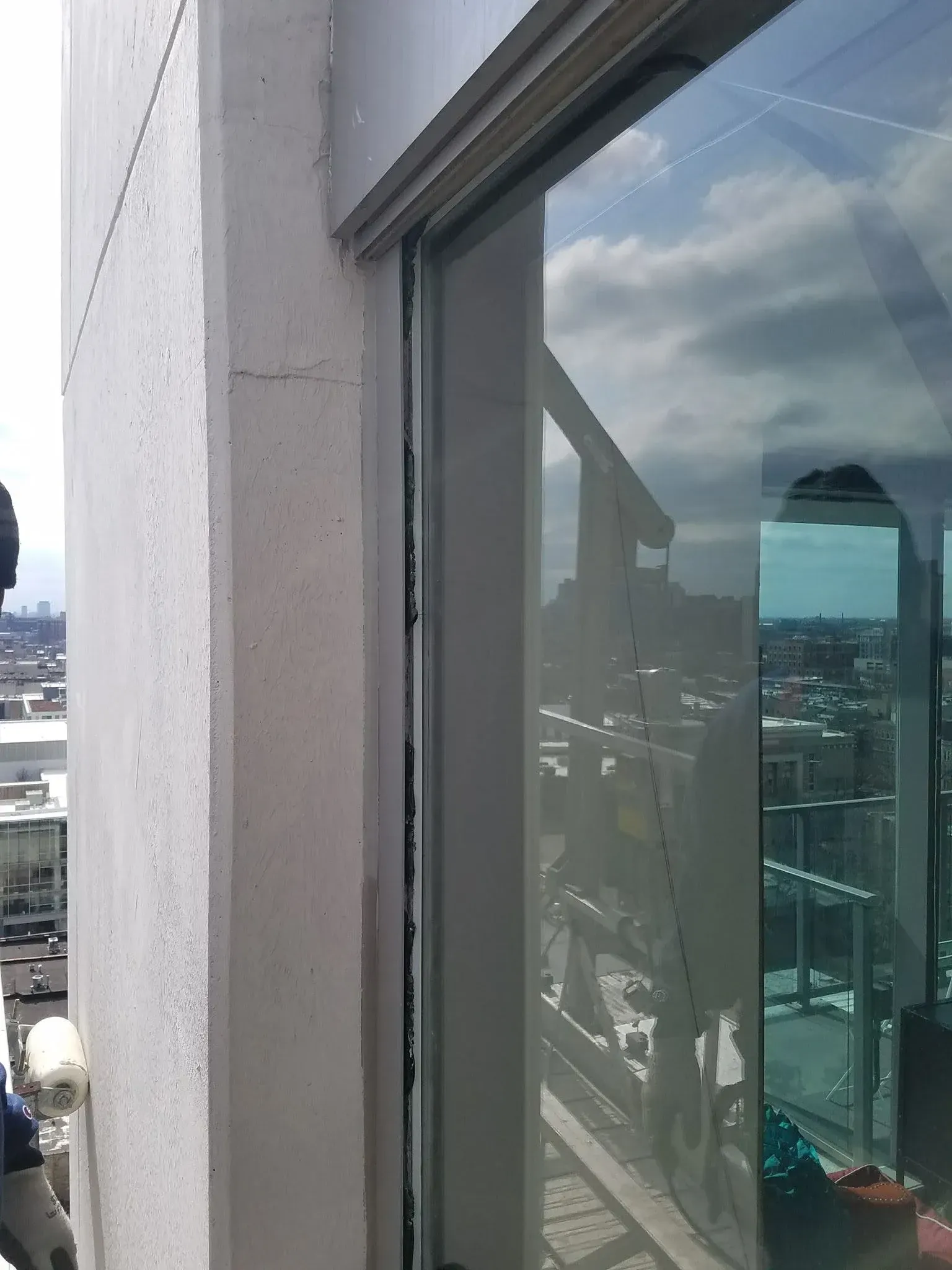 Window installation at a Chicago home before winter