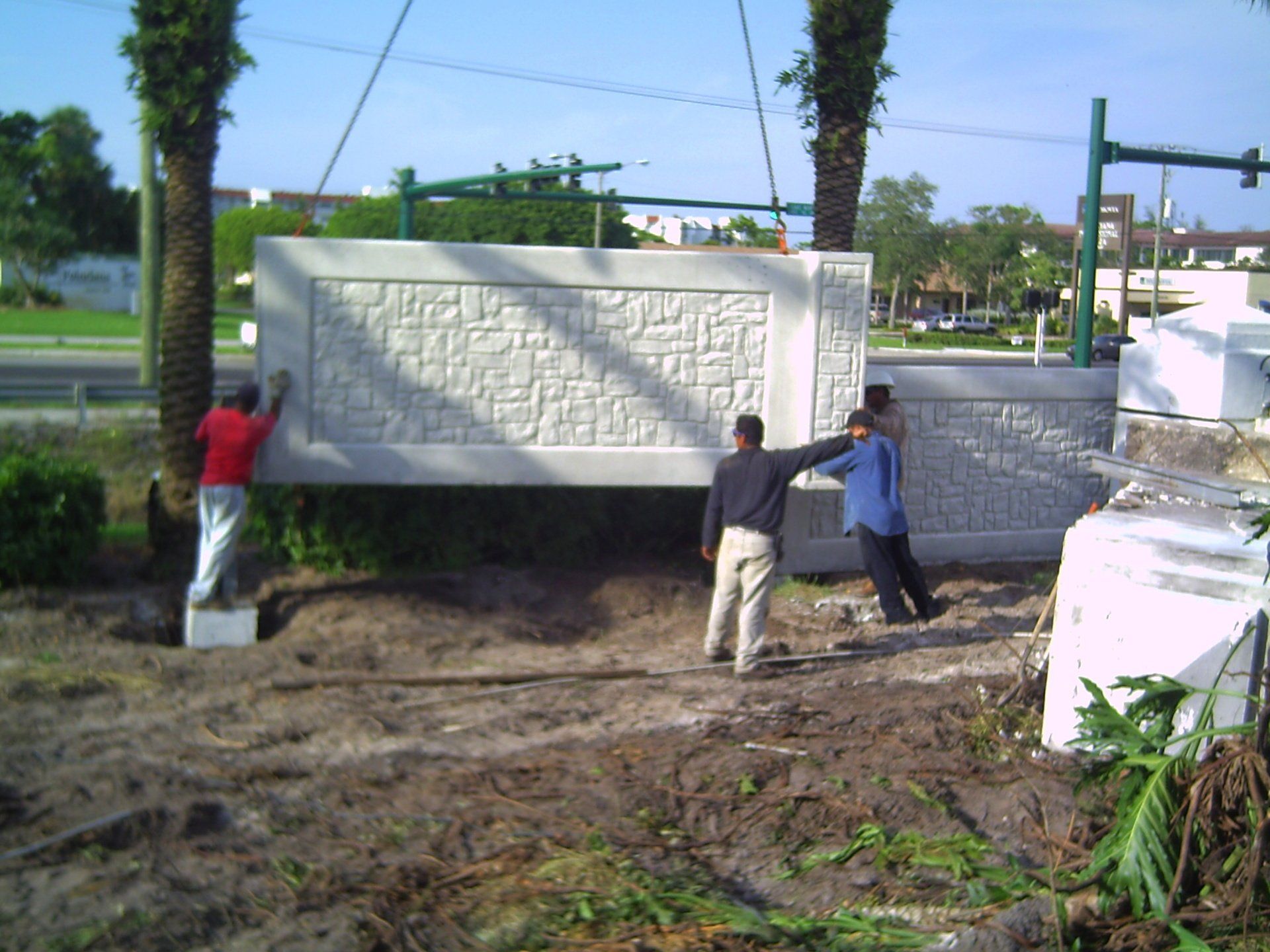 Precast Concrete Privacy Fence