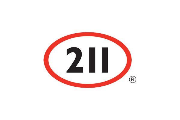 A red circle with the number 211 inside of it.