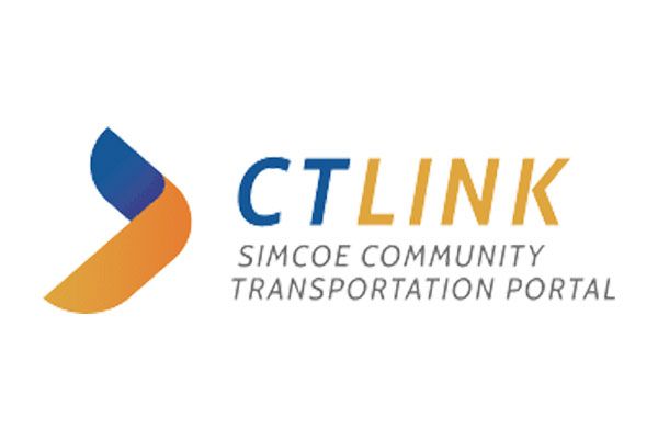 A logo for ctlink simcoe community transportation portal