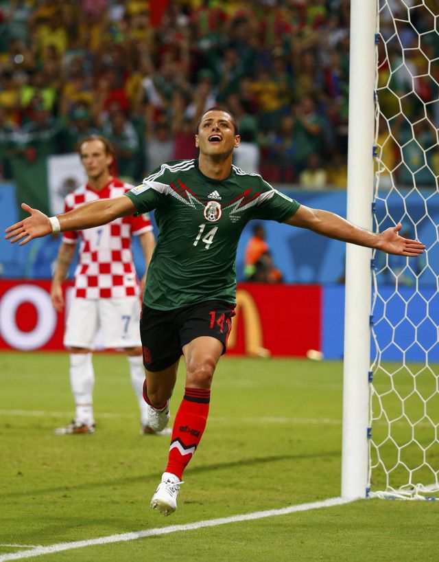 Jogador De Futebol Mexico No Estádio Imagem de Stock - Imagem de