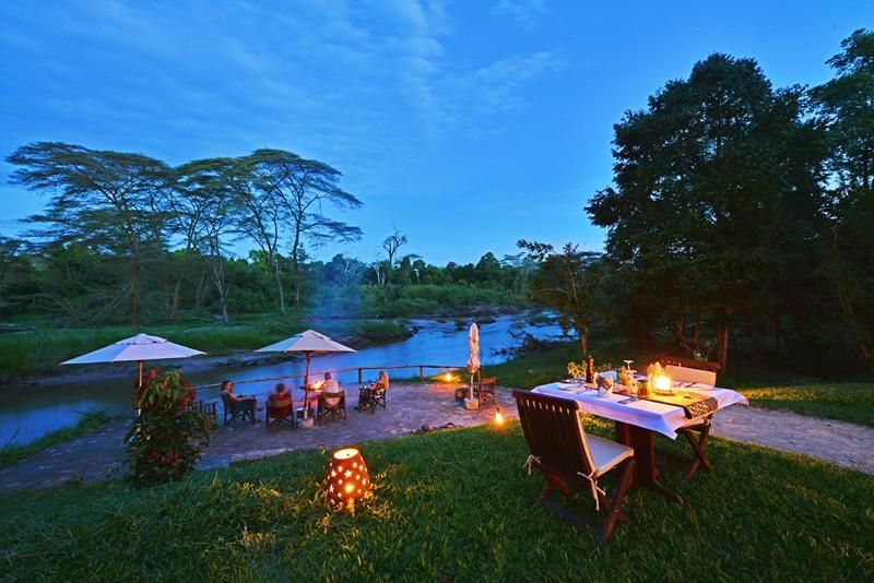 Outdoor Lunch at Ishasha