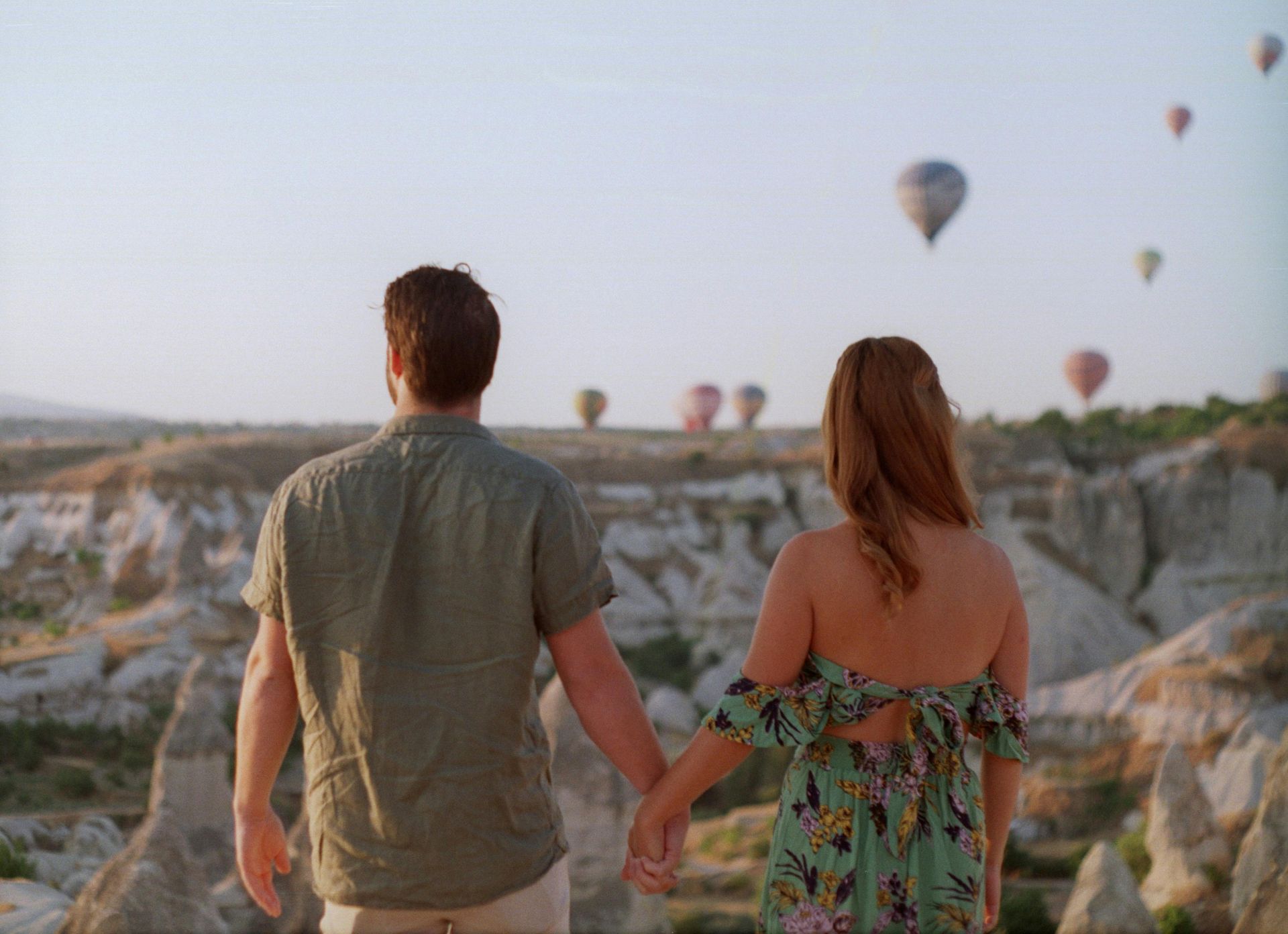 Couple Watching Balloon Safari