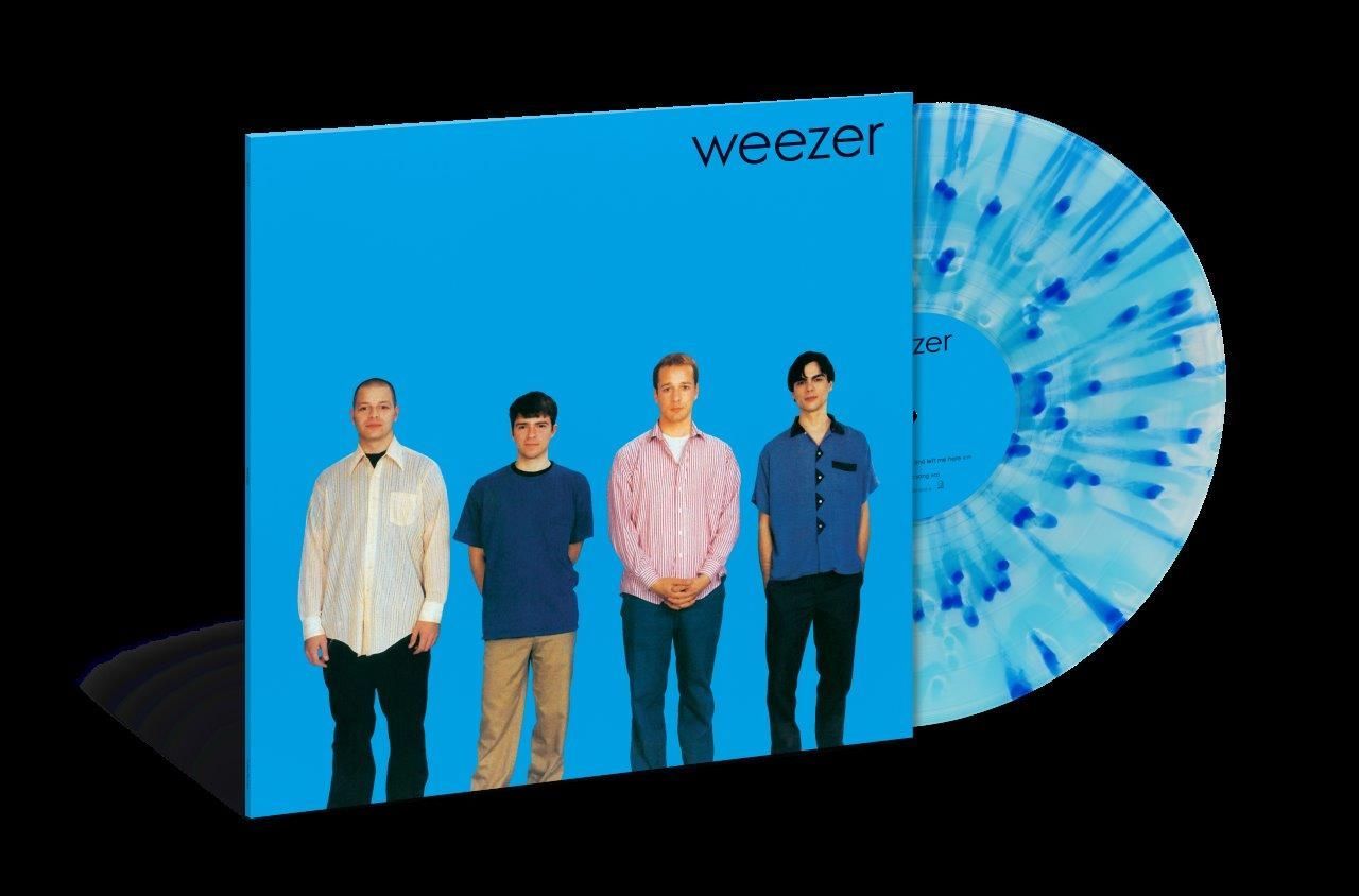 A weezer album is displayed on a black background