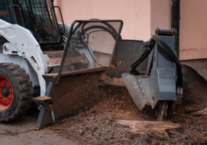 stump grinding and removal machinery