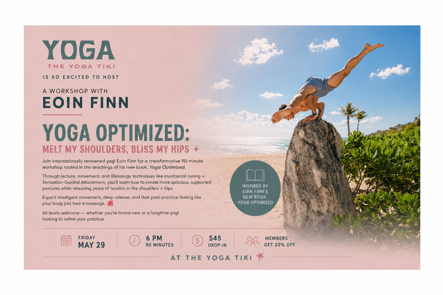 eoin finn, austin workshop, blissology, the yoga tiki 