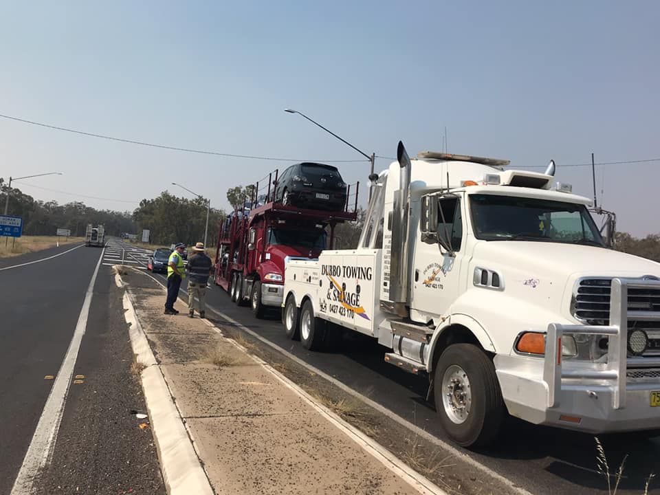 Big Truck Transporting Cars — Towing Service In Coonabarabran, NSW