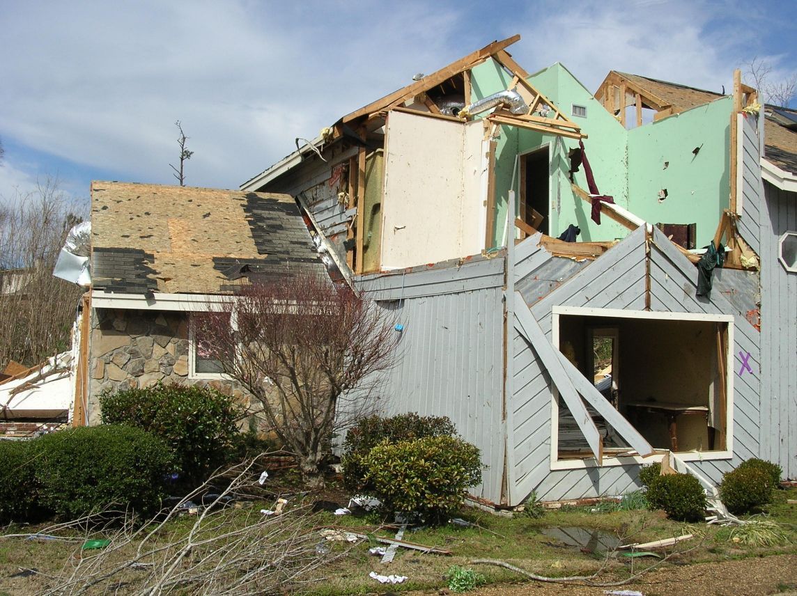 House Destroyed by a Tornado
