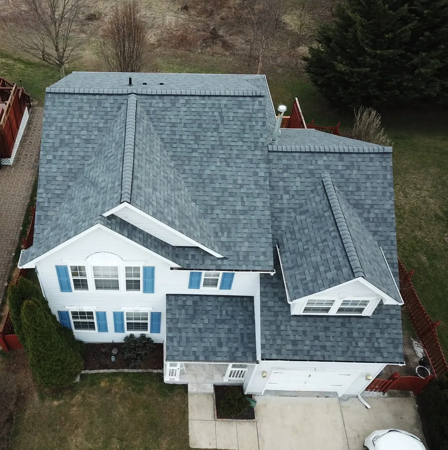Modern roofing system with energy-efficient ventilation installed by Four Seasons Roofing in Maryland