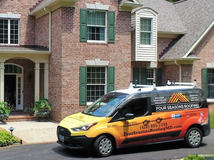 Roofer in Anne Arundel County, MD Job done by Four Seasons Roofing