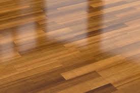 Newly cleaned and shiny hardwood wood floor.
