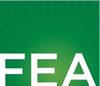 A green background with the word fea in white letters