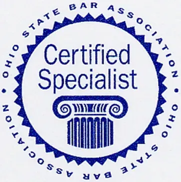 An ohio state bar association certified specialist seal