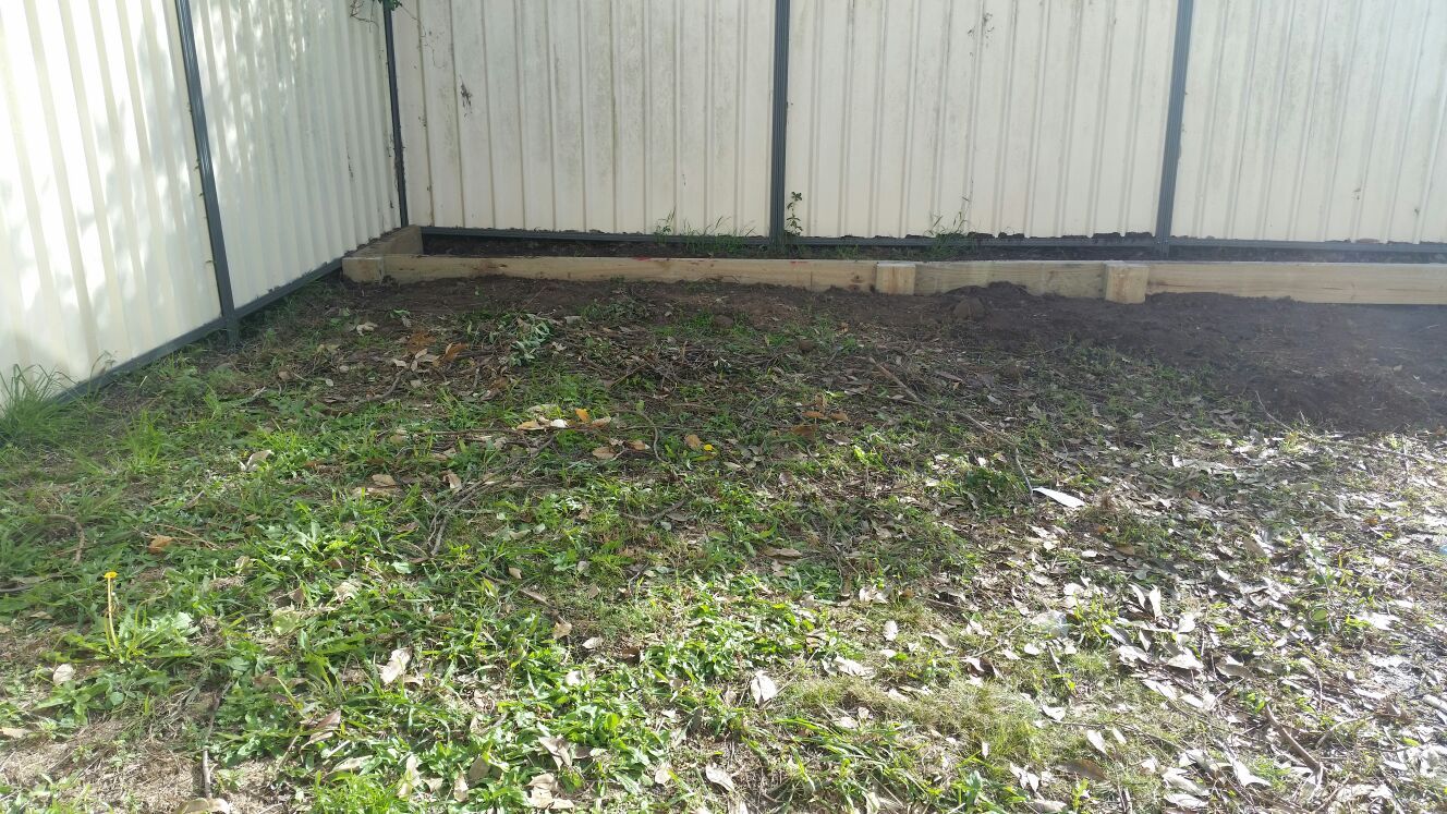 landscaping service before