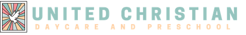 The logo for united christian daycare and preschool
