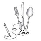 Disegno di utensili collegati a una penna, con la parola