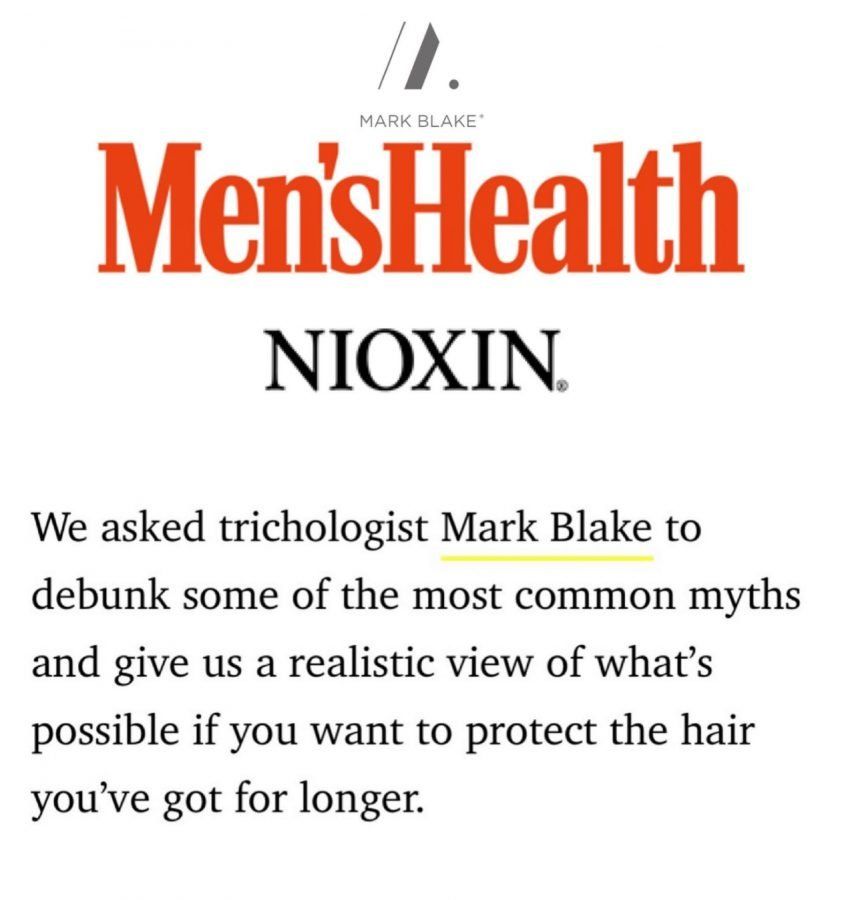 Mark Blake® Trichologist | Men's Health Nioxin