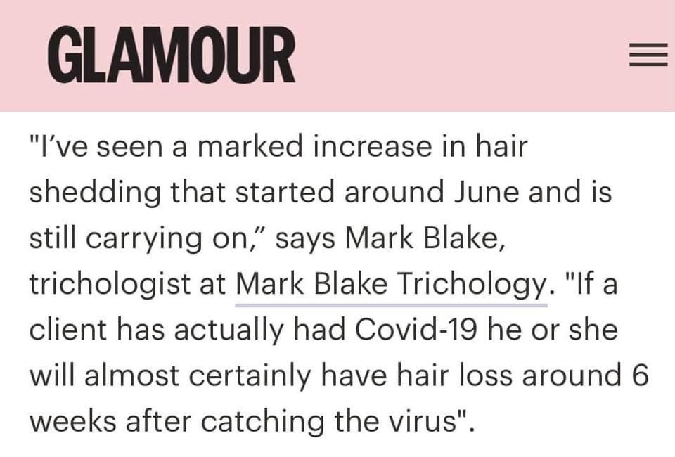 Mark Blake® Trichologist | Glamour Magazine