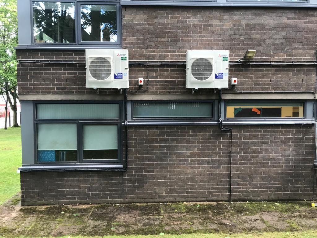 Air Con unit outside a business