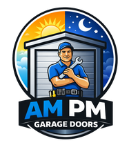 Car crashes into garage door with 