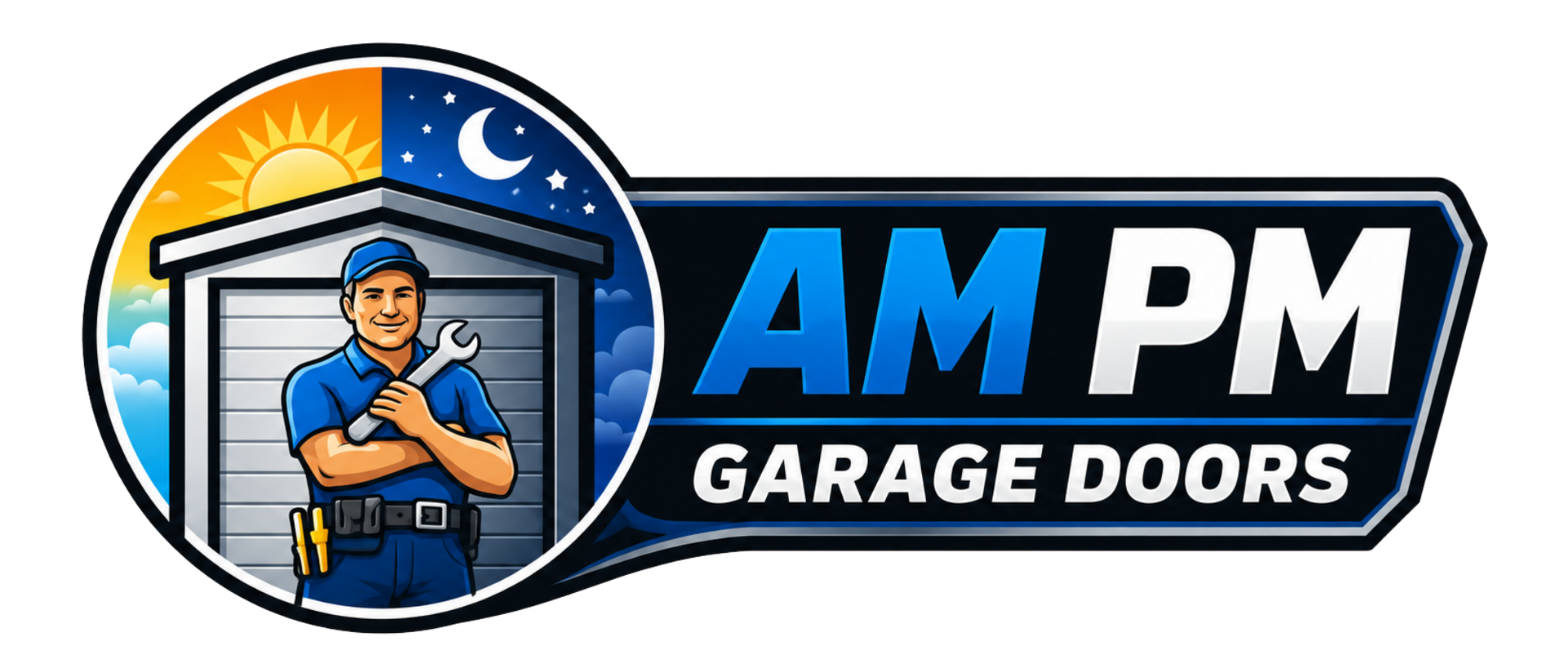 Car crashes into garage door with