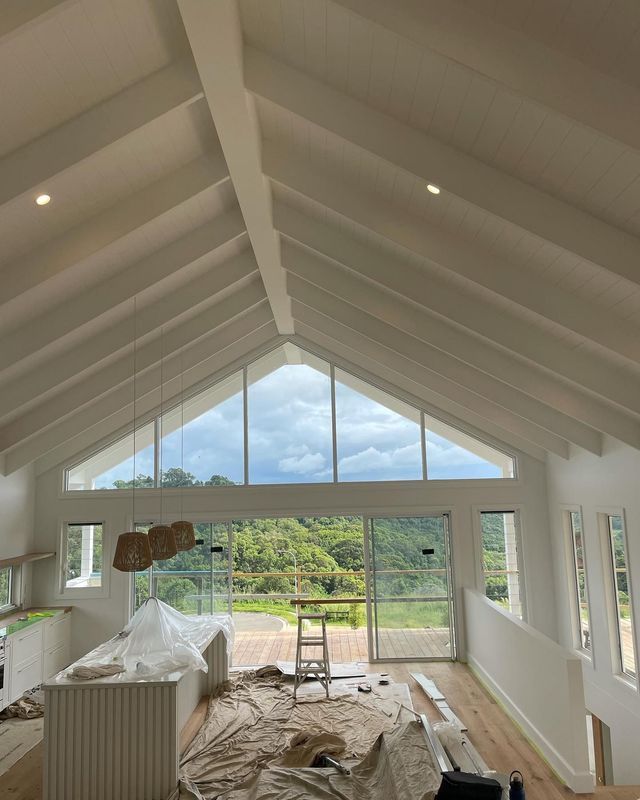 Bright, Modern Interior With Vaulted White Ceiling — All Coast Painting in Tweed Heads South, NSW