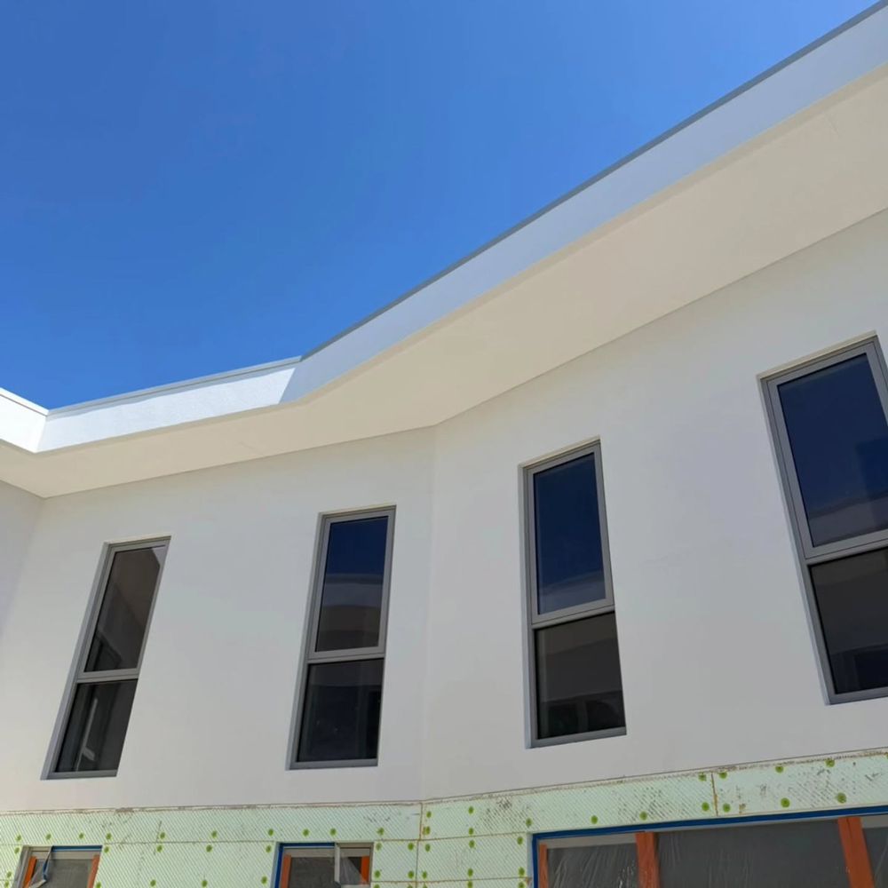 House Exterior Painted with White