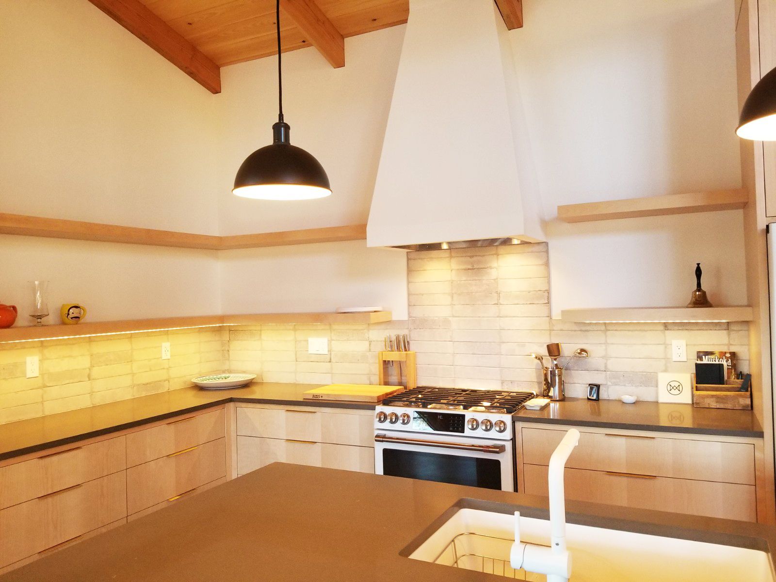Ultra modern custom kitchen design.