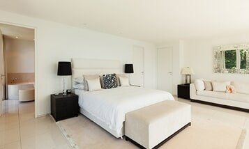 White Clean Bedroom - Furniture Rentals in Lima, OH