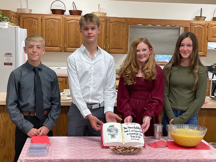 Zion Lutheran Church - Vassar, KS - Youth being Acknowledged